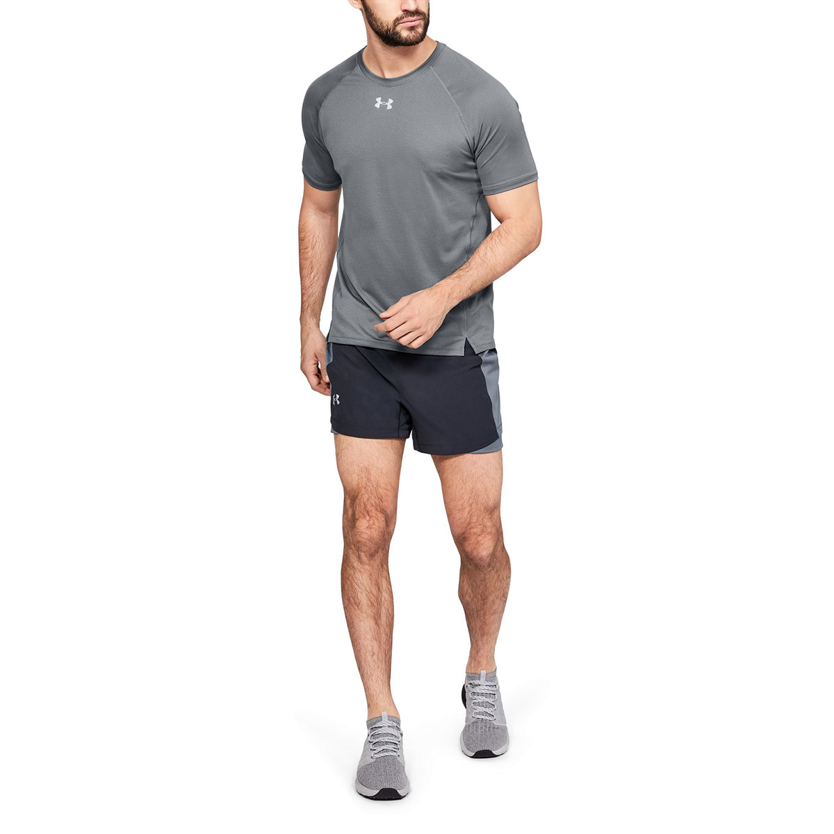 Polera Manga Corta UA Qualifier HexDelta para Hombre