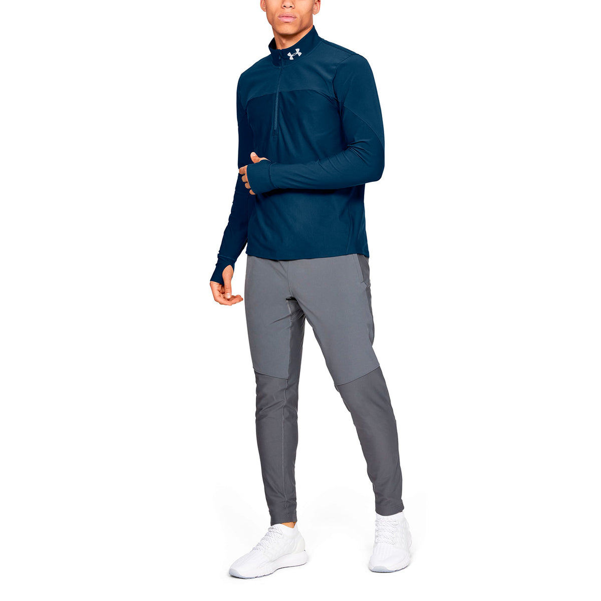 Polerón UA Qualifier ½ con cierre para Hombre