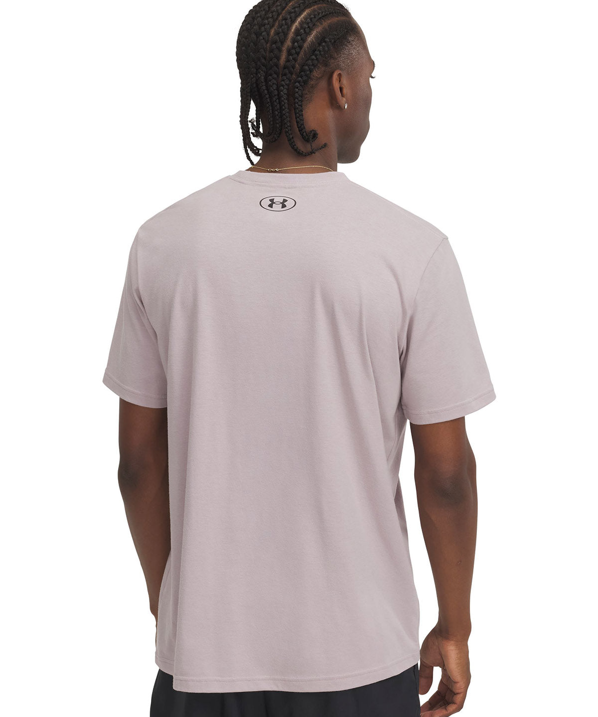 Polera manga corta Under Armour Leftchest gris para hombre