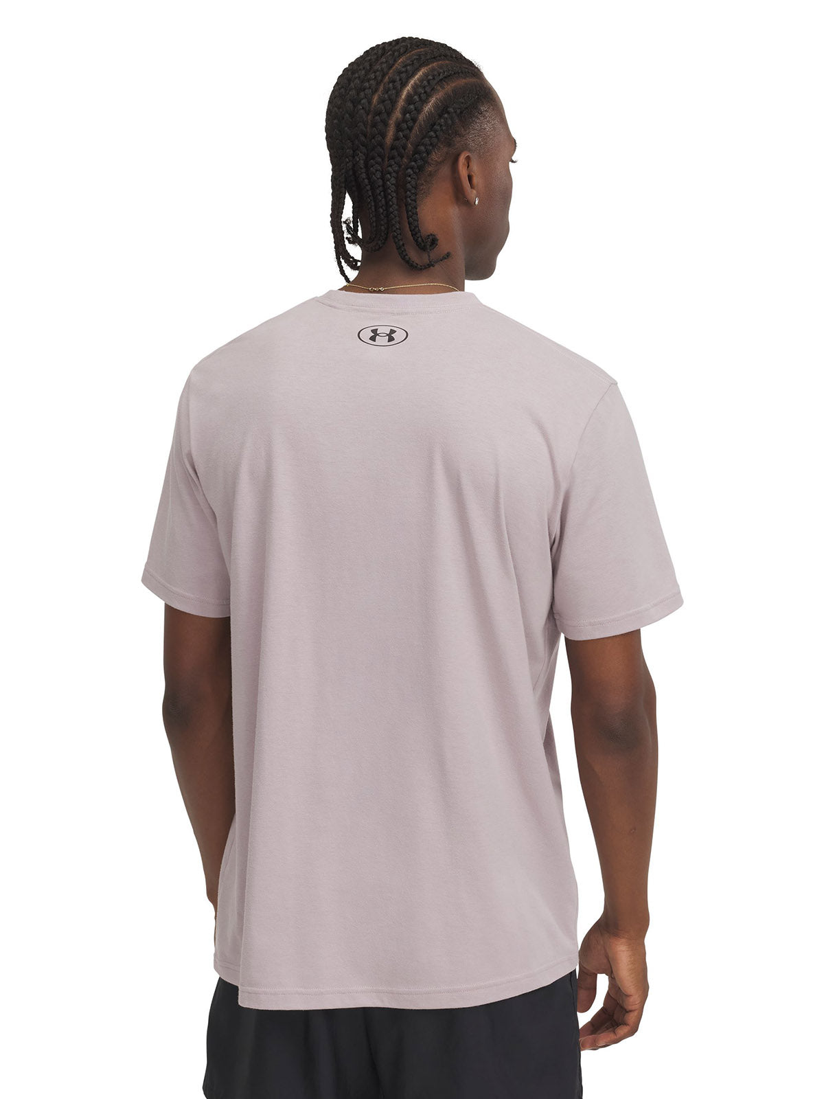 Polera manga corta Under Armour Leftchest gris para hombre