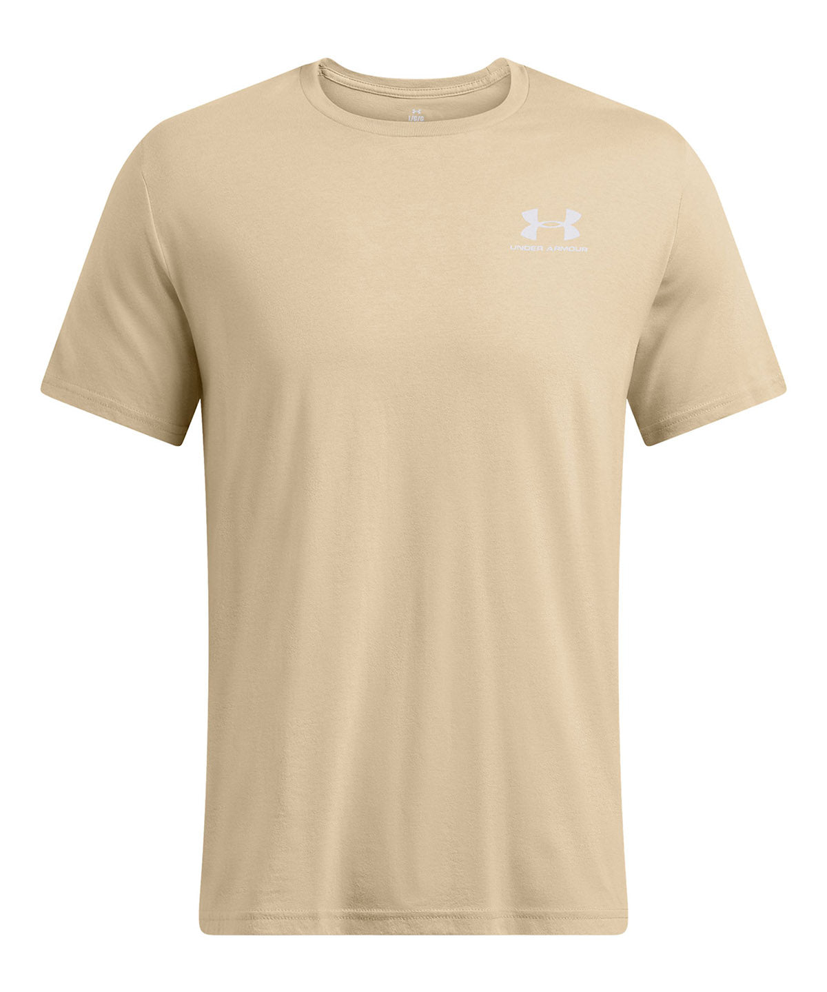 Polera manga corta Under Armour Leftchest café para hombre