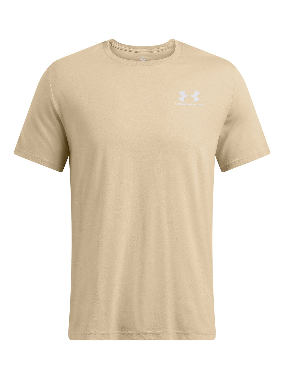 Polera manga corta Under Armour Leftchest café para hombre