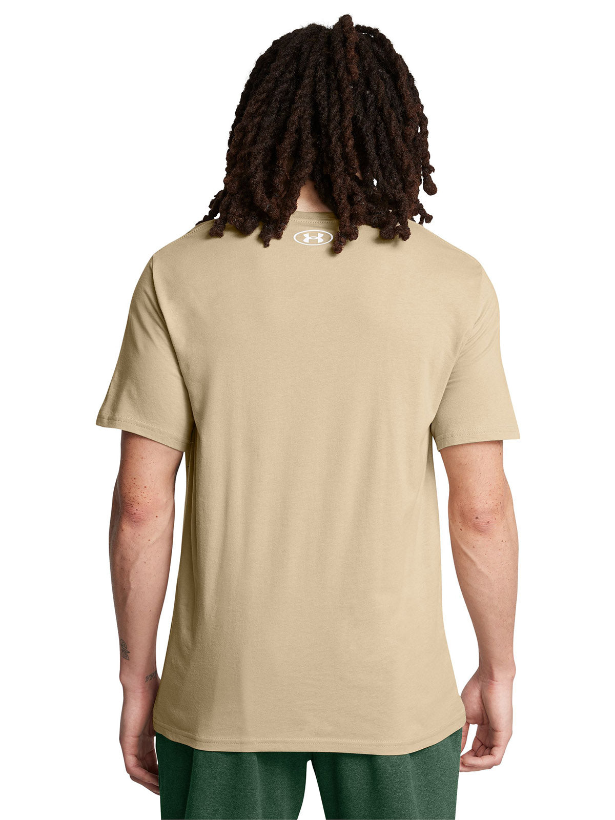 Polera manga corta Under Armour Leftchest café para hombre