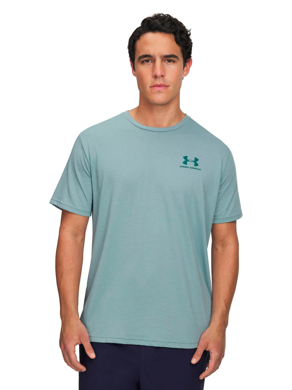 Polera manga corta Lifestyle para Hombre Left Chest Logo Verde Under Armour