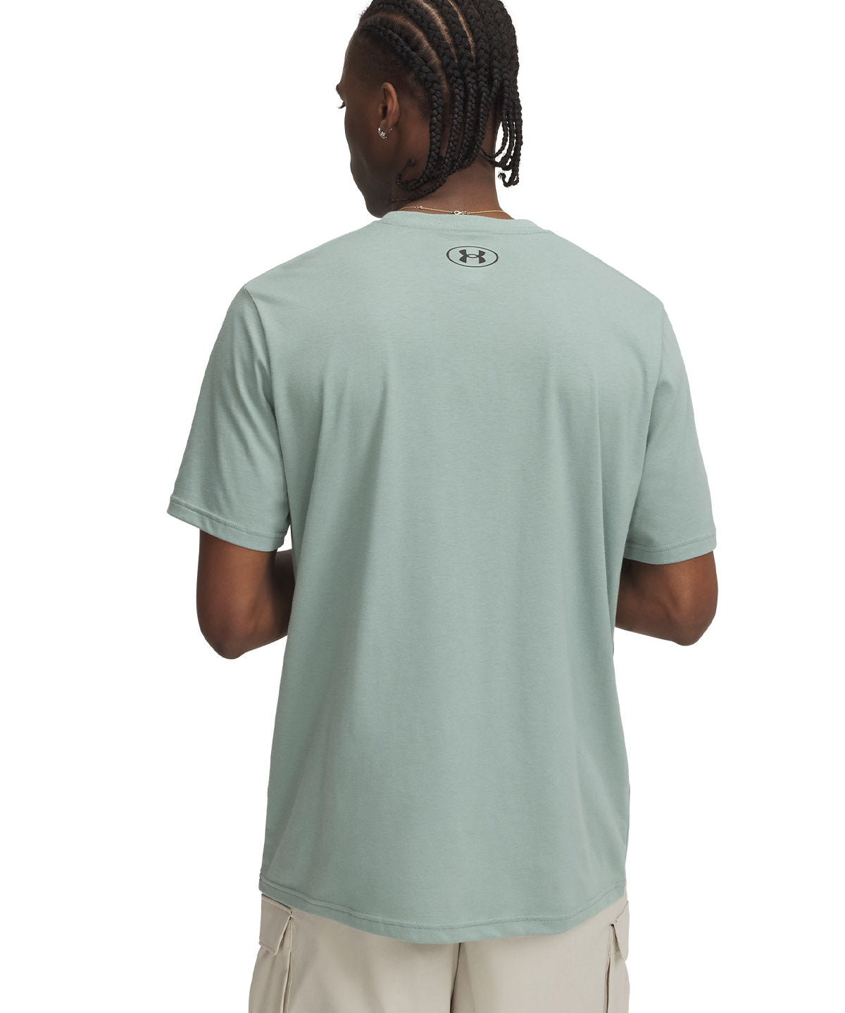 Polera manga corta Under Armour Leftchest verde para hombre