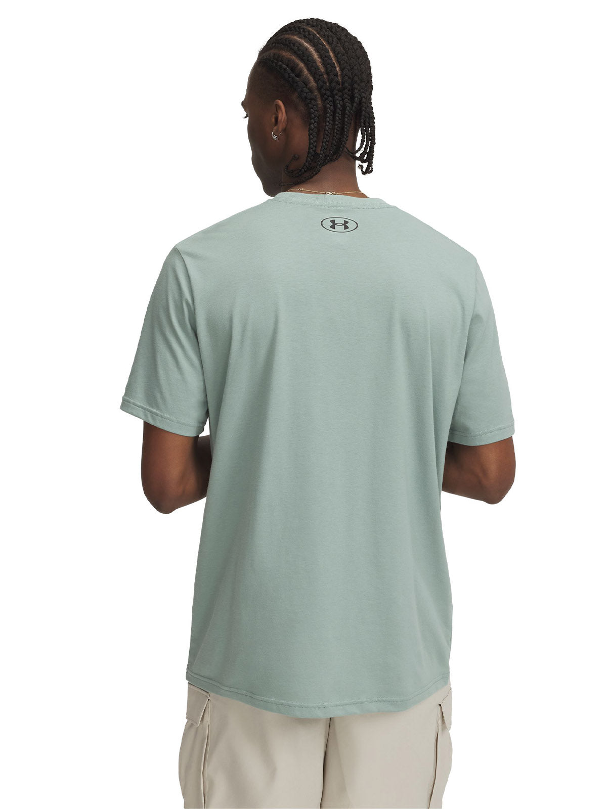 Polera manga corta Under Armour Leftchest verde para hombre