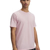 Polera manga corta Under Armour Leftchest rosado para hombre