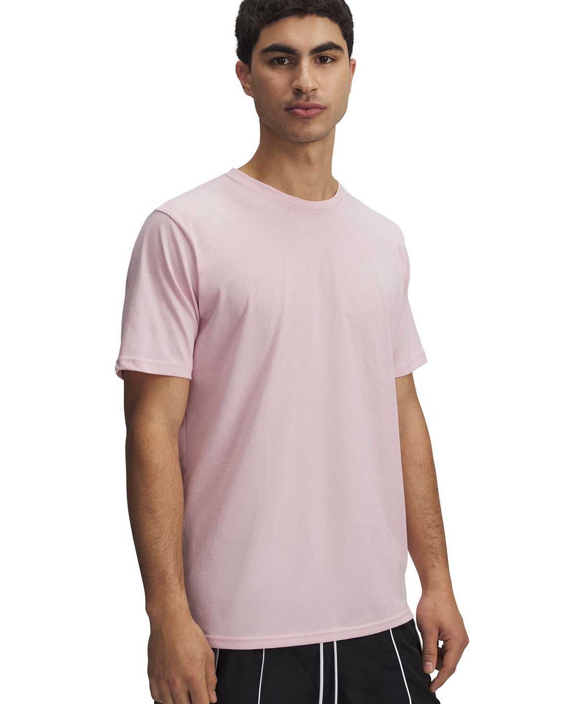Polera manga corta Under Armour Leftchest rosado para hombre