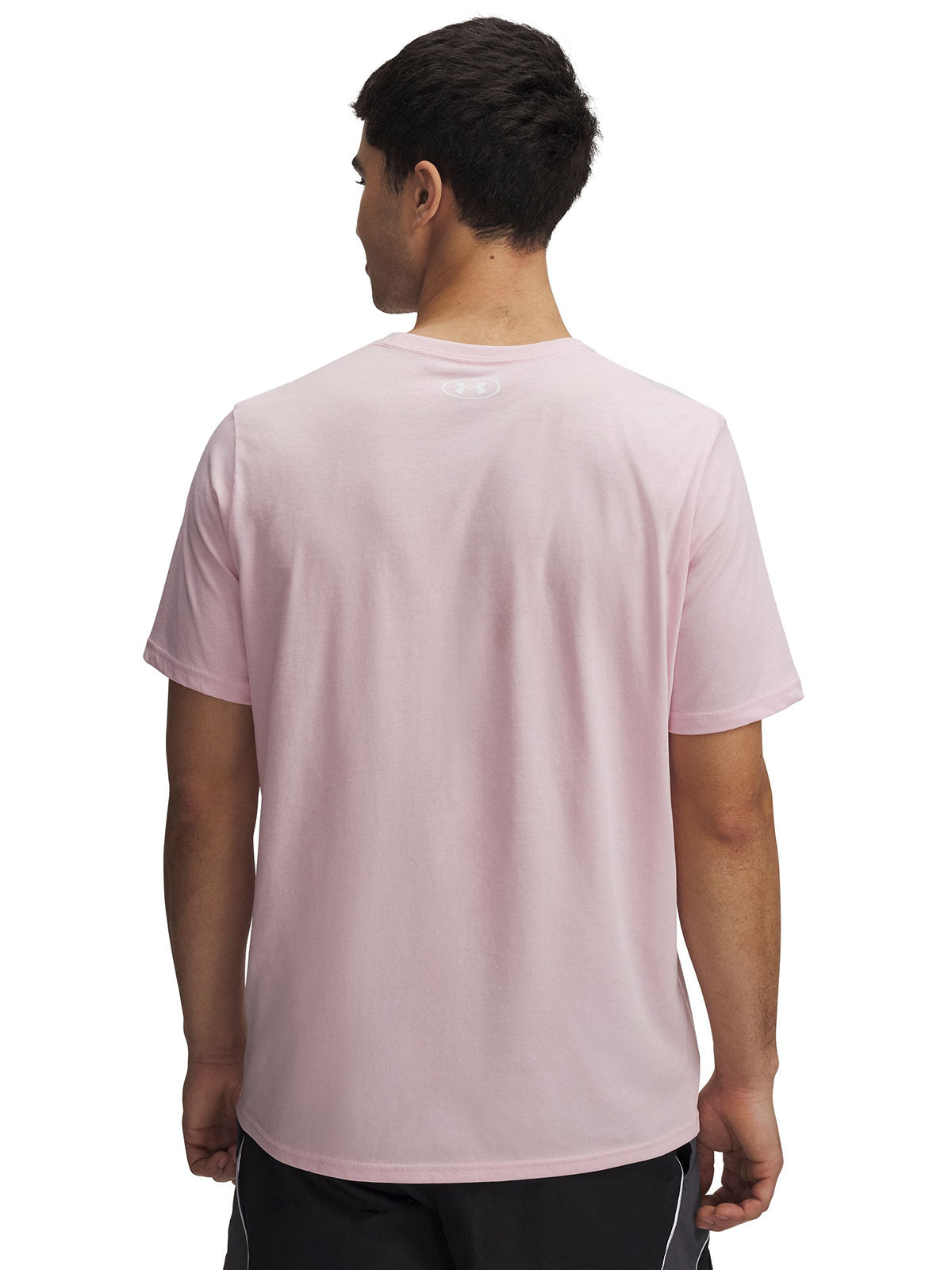 Polera manga corta Under Armour Leftchest rosado para hombre