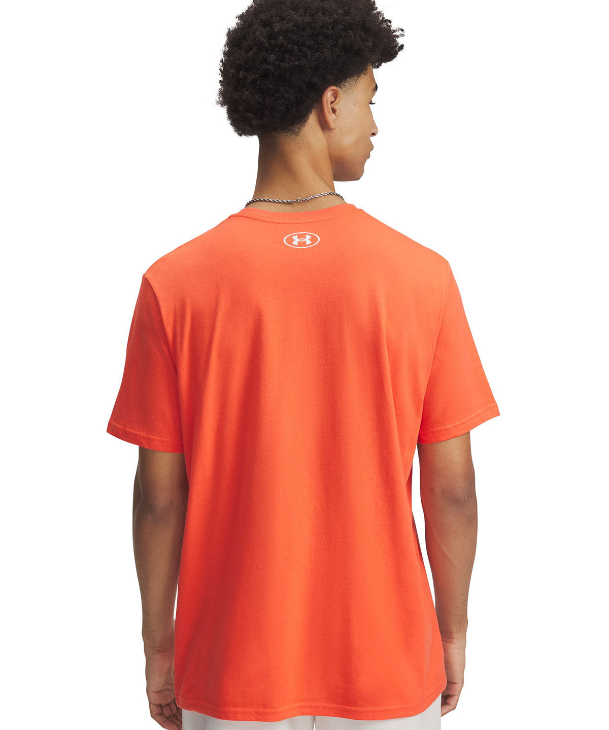 Polera manga corta Under Armour Leftchest naranjo para hombre