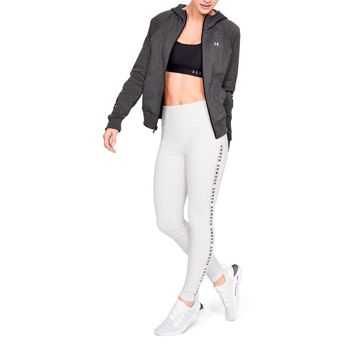 Polerón UA Taped Fleece Full cierre para Mujer