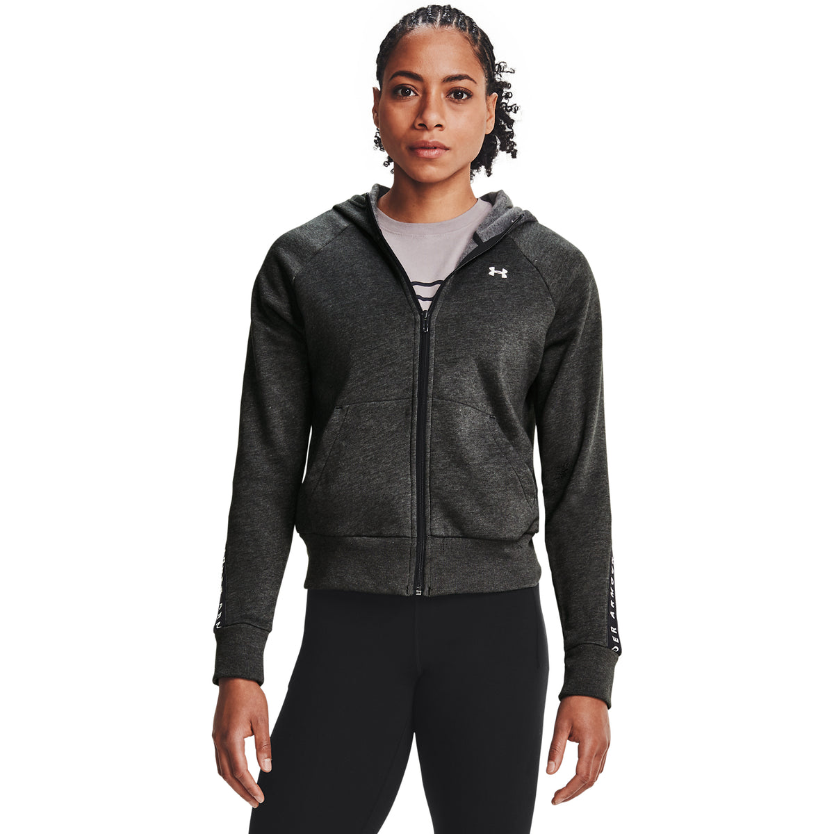 Polerón UA Taped Fleece Full cierre para Mujer