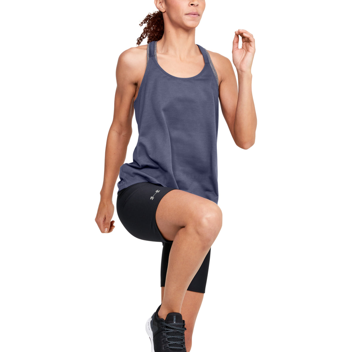 Playera sin Mangas con Dobleces UA Whisperlight para Mujer