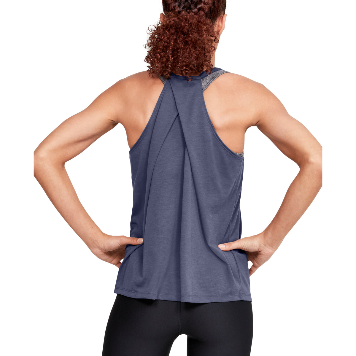 Playera sin Mangas con Dobleces UA Whisperlight para Mujer