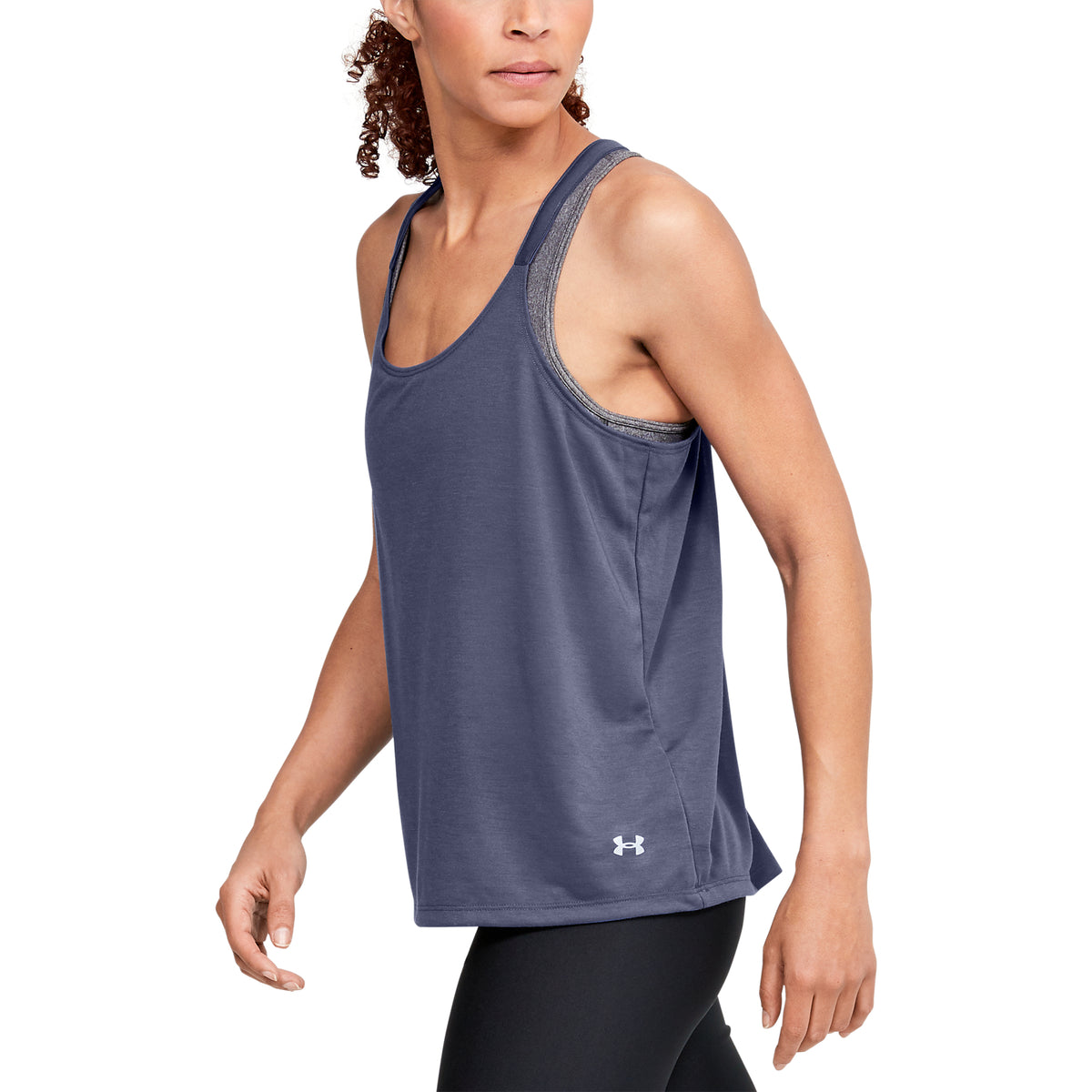 Playera sin Mangas con Dobleces UA Whisperlight para Mujer