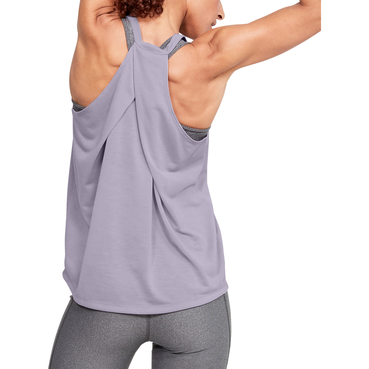 Playera sin Mangas con Dobleces UA Whisperlight para Mujer