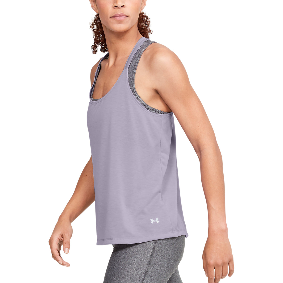 Playera sin Mangas con Dobleces UA Whisperlight para Mujer