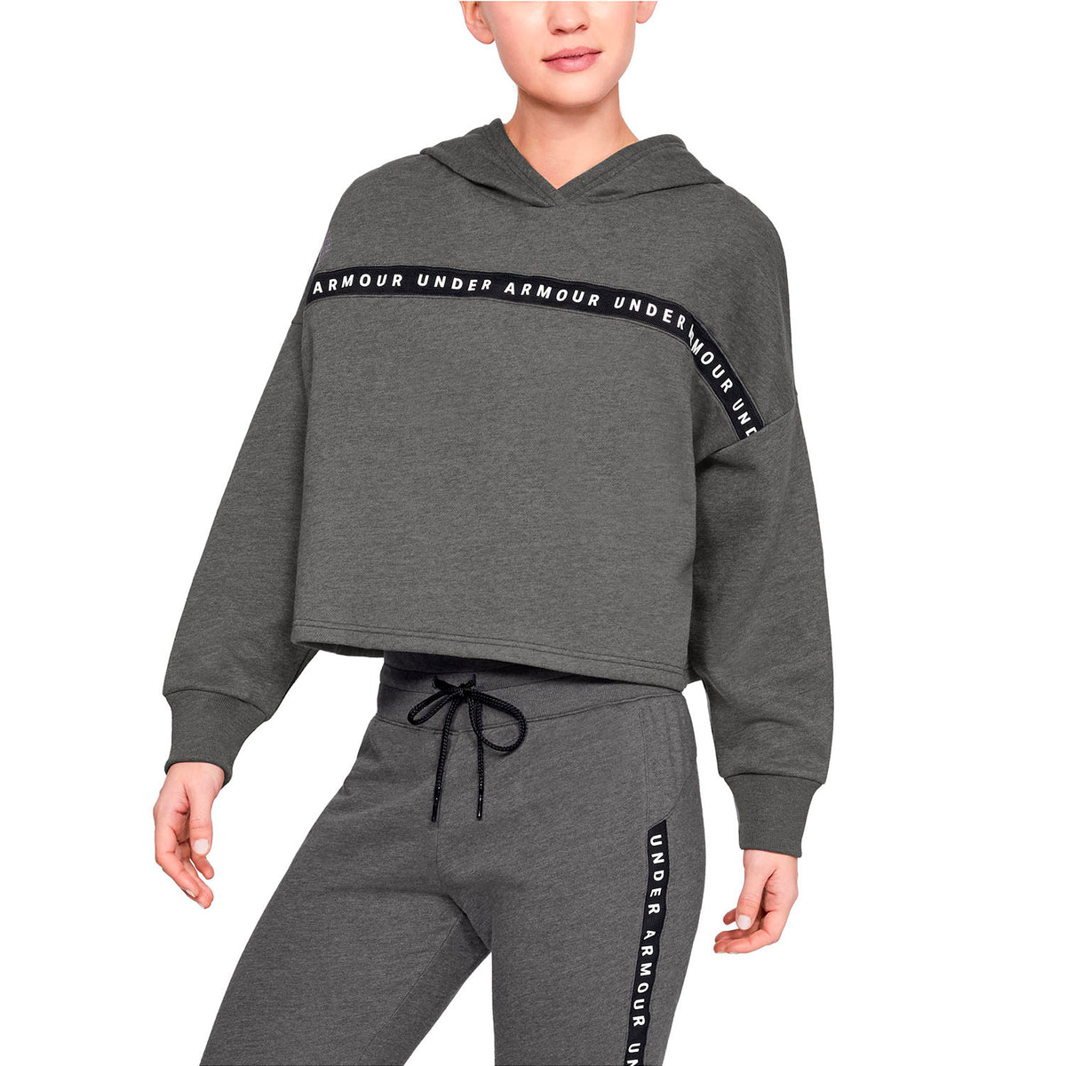 Polerón Ua Taped Fleece Hood para Mujer