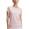 Polera manga corta Heatgear armour rosado para mujer Under Armour