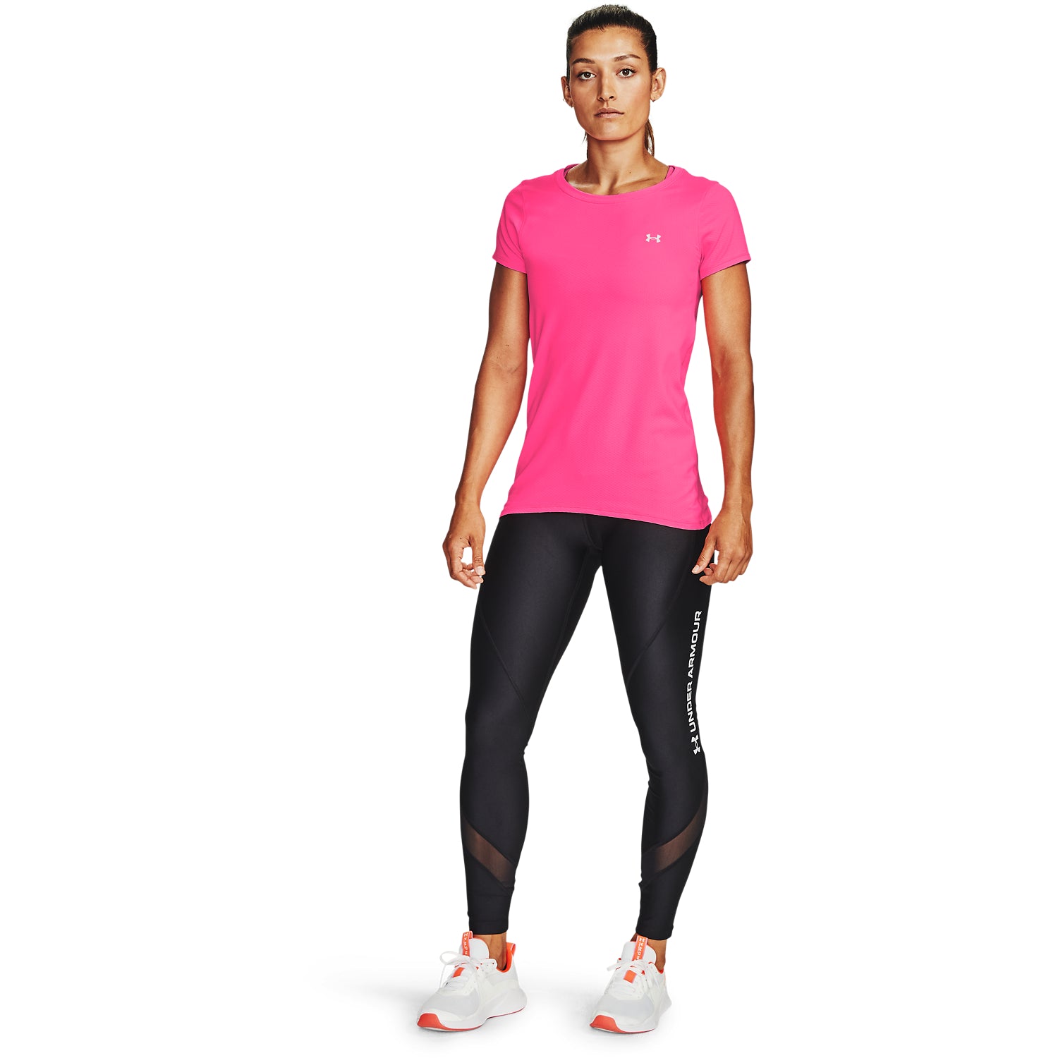 Polera manga corta HeatGear Under Armour para mujer