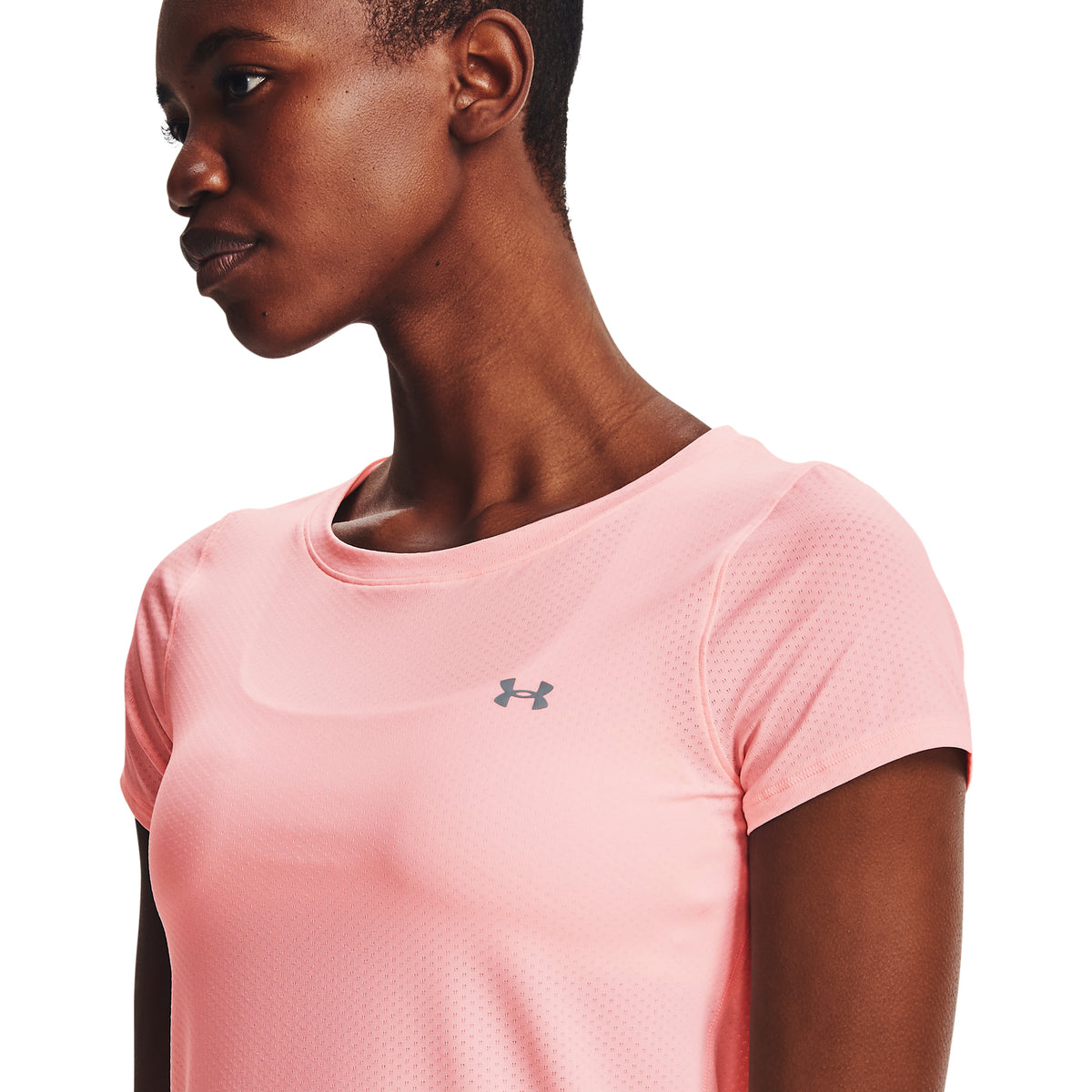 Polera manga corta HeatGear Armour para mujer