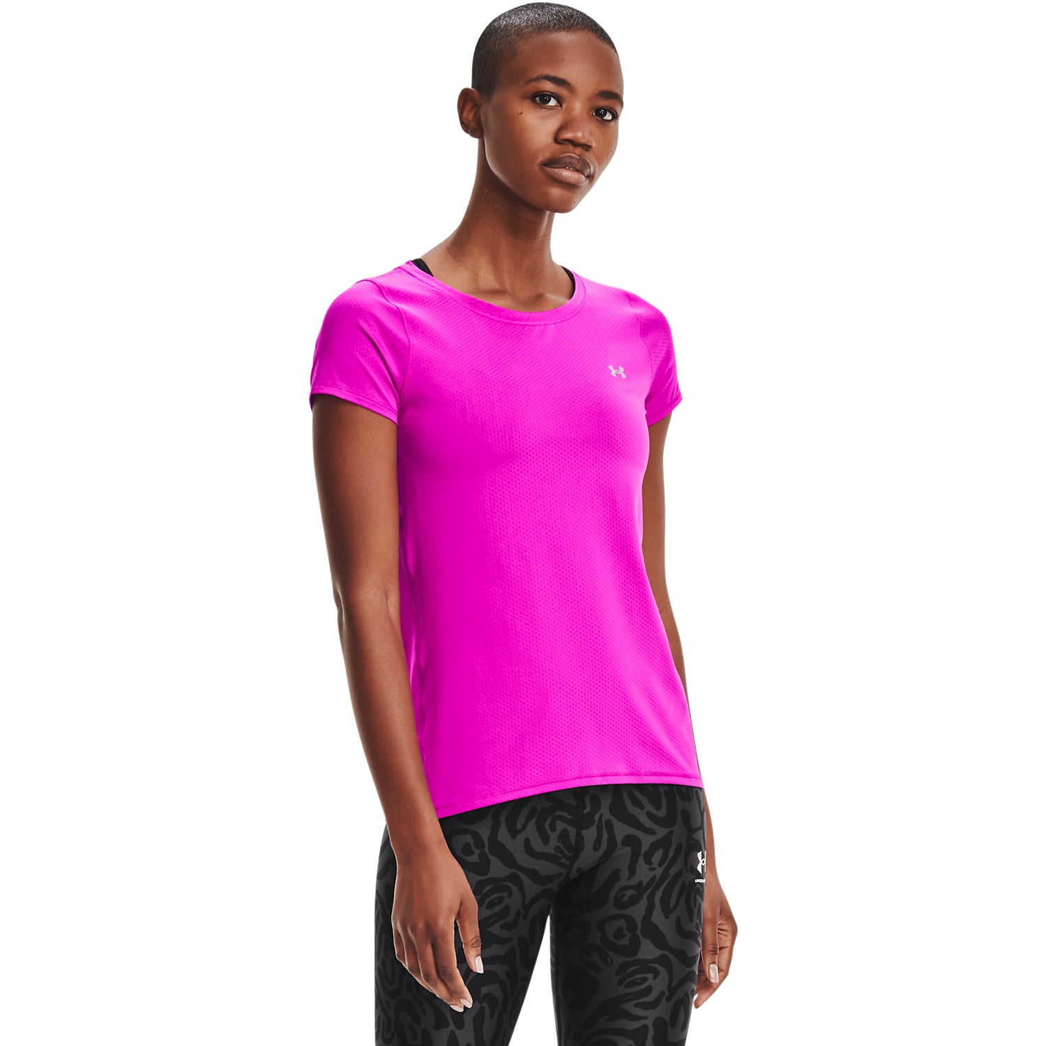 Polera manga corta HeatGear Under Armour para mujer