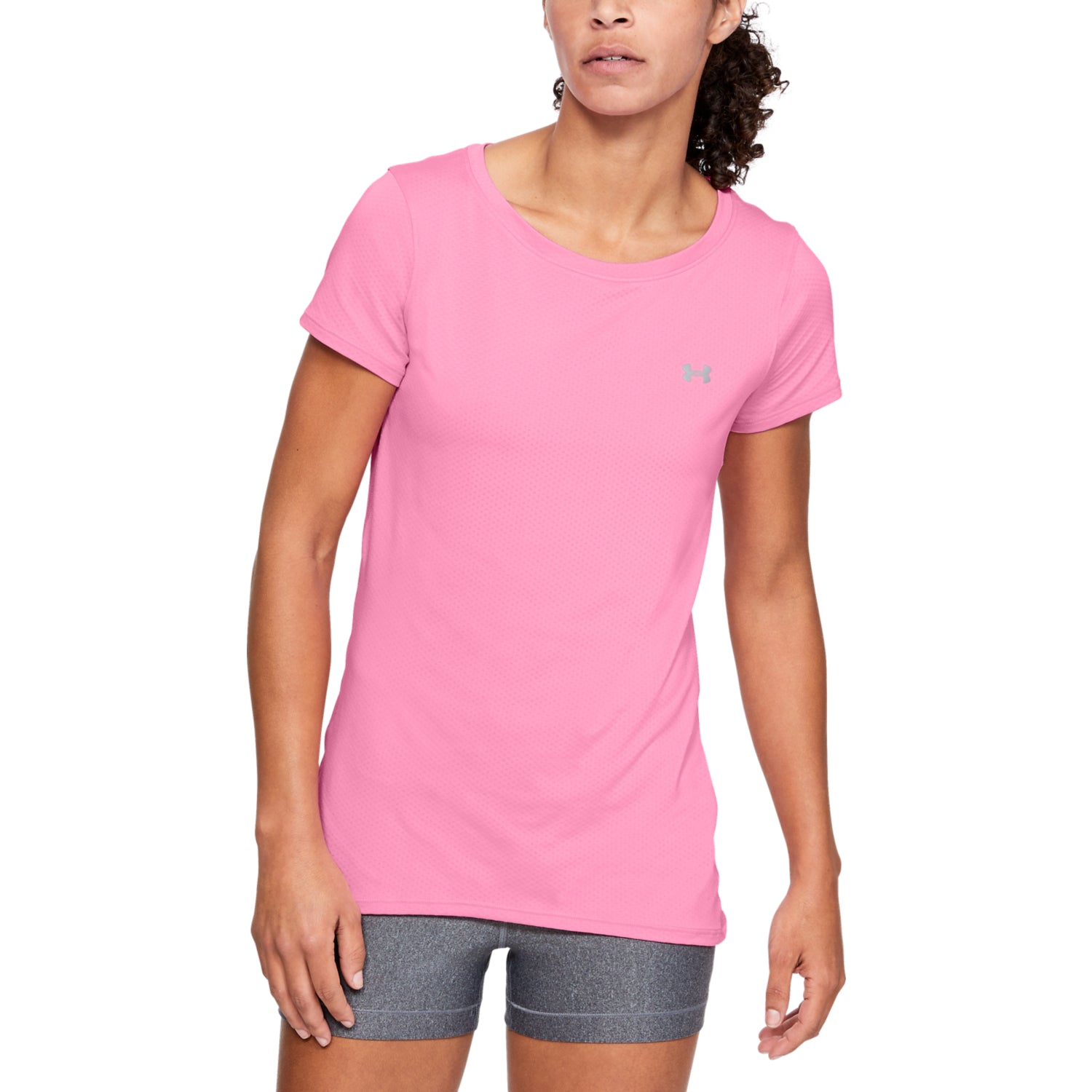 Polera manga corta HeatGear Under Armour para mujer