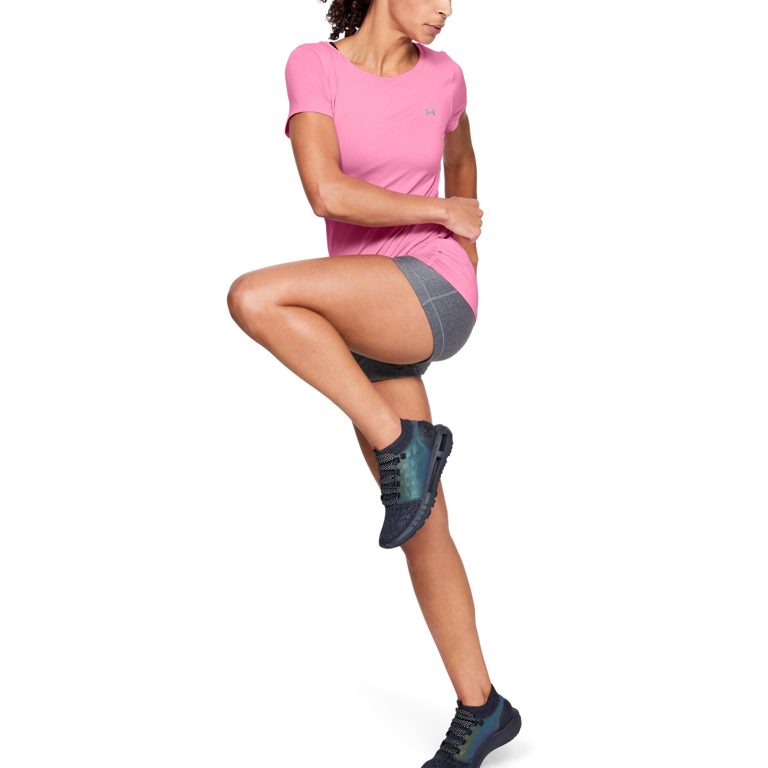 Polera manga corta HeatGear Under Armour para mujer