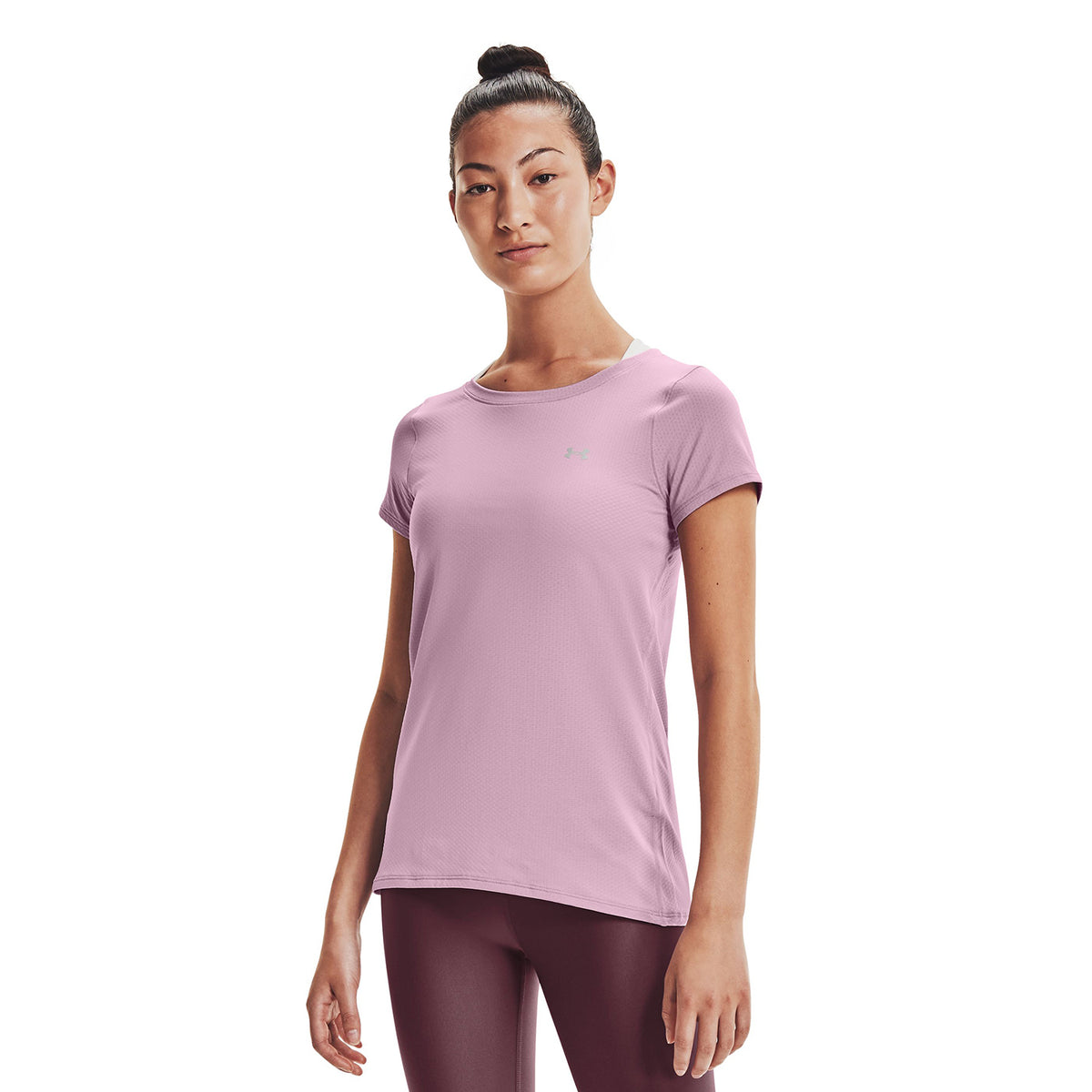 Polera manga corta HeatGear Armour para mujer