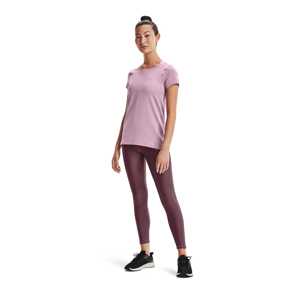 Polera manga corta HeatGear Armour para mujer