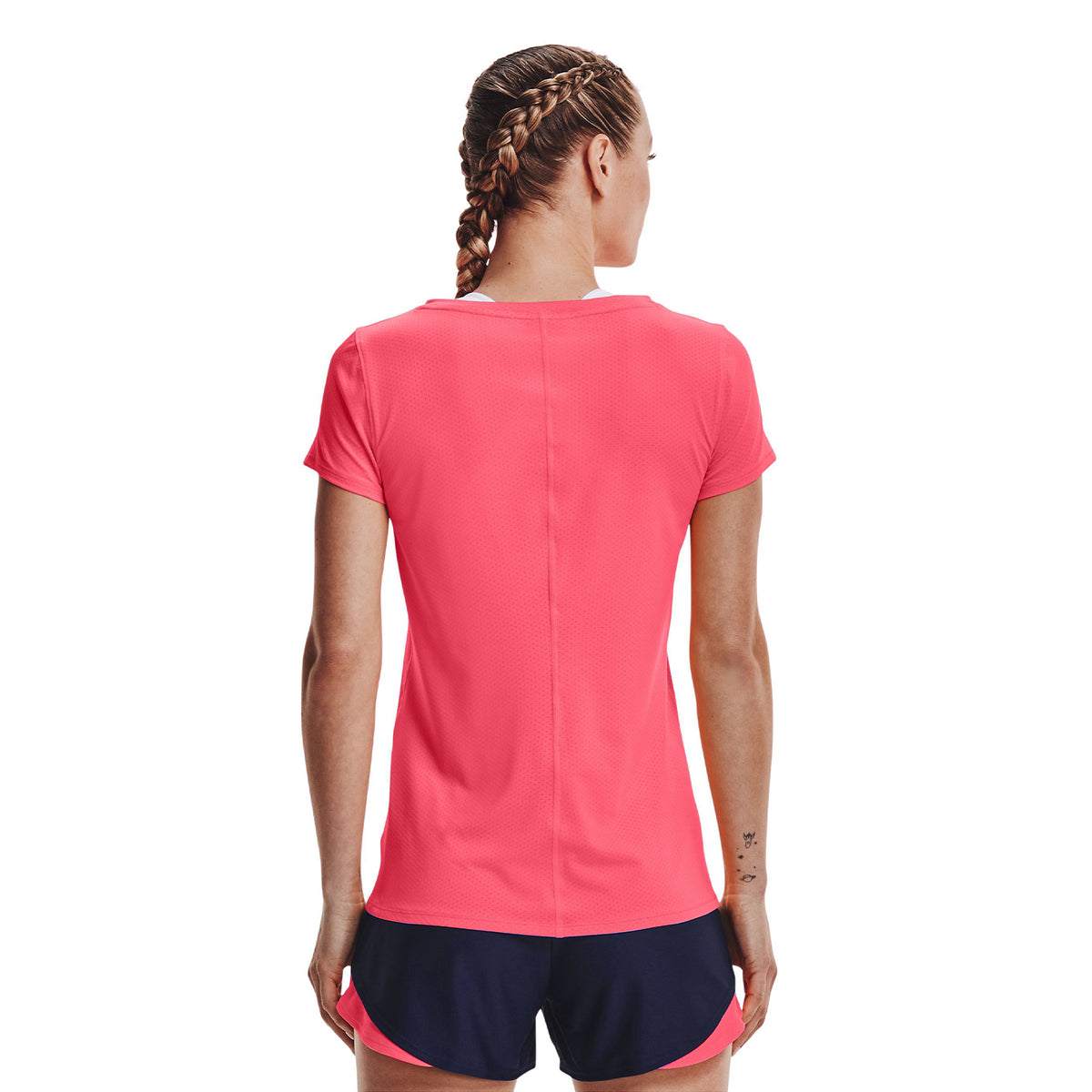 Polera manga corta HeatGear Armour para mujer