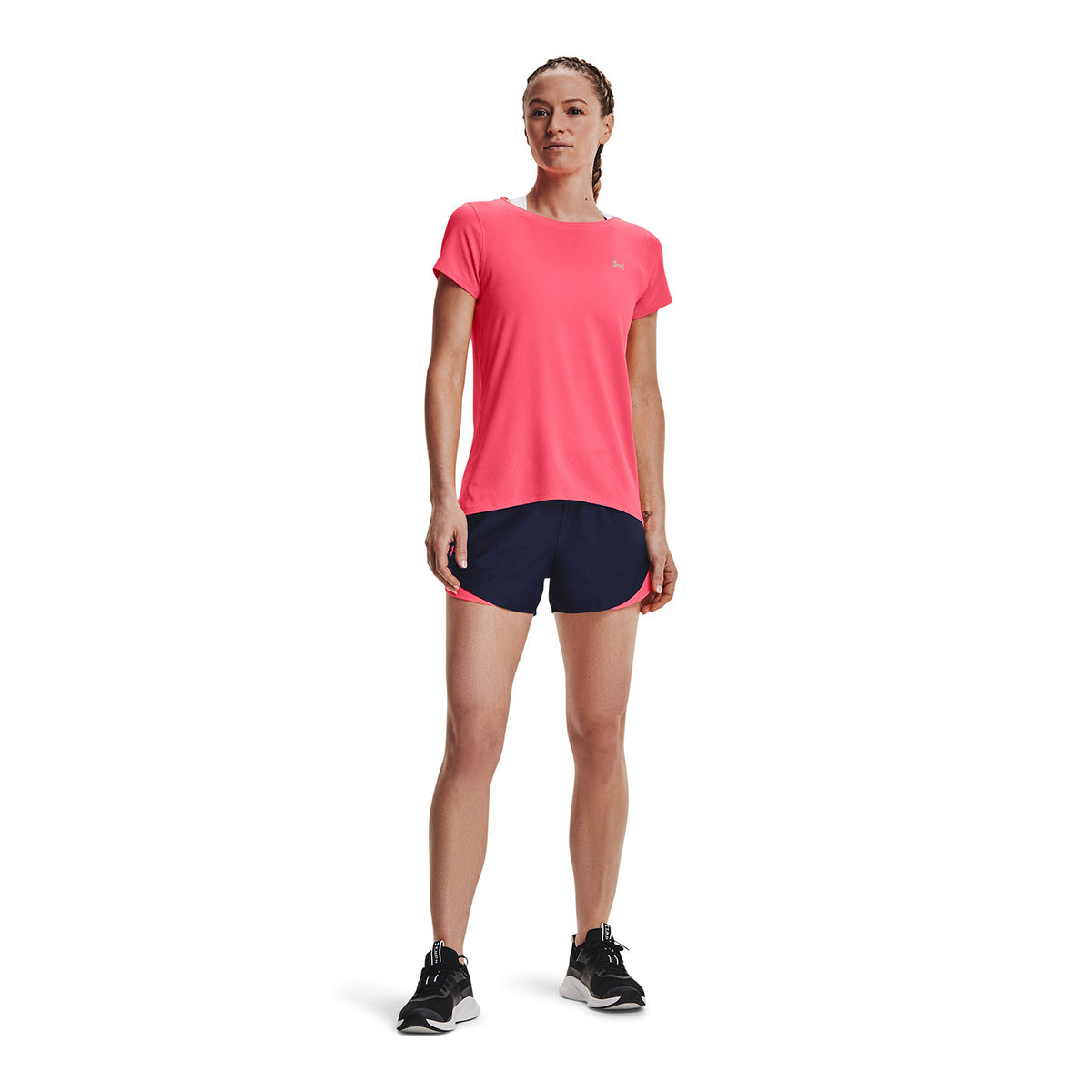 Polera manga corta HeatGear Armour para mujer