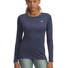 Primera capa Heatgear armour gris para mujer Under Armour