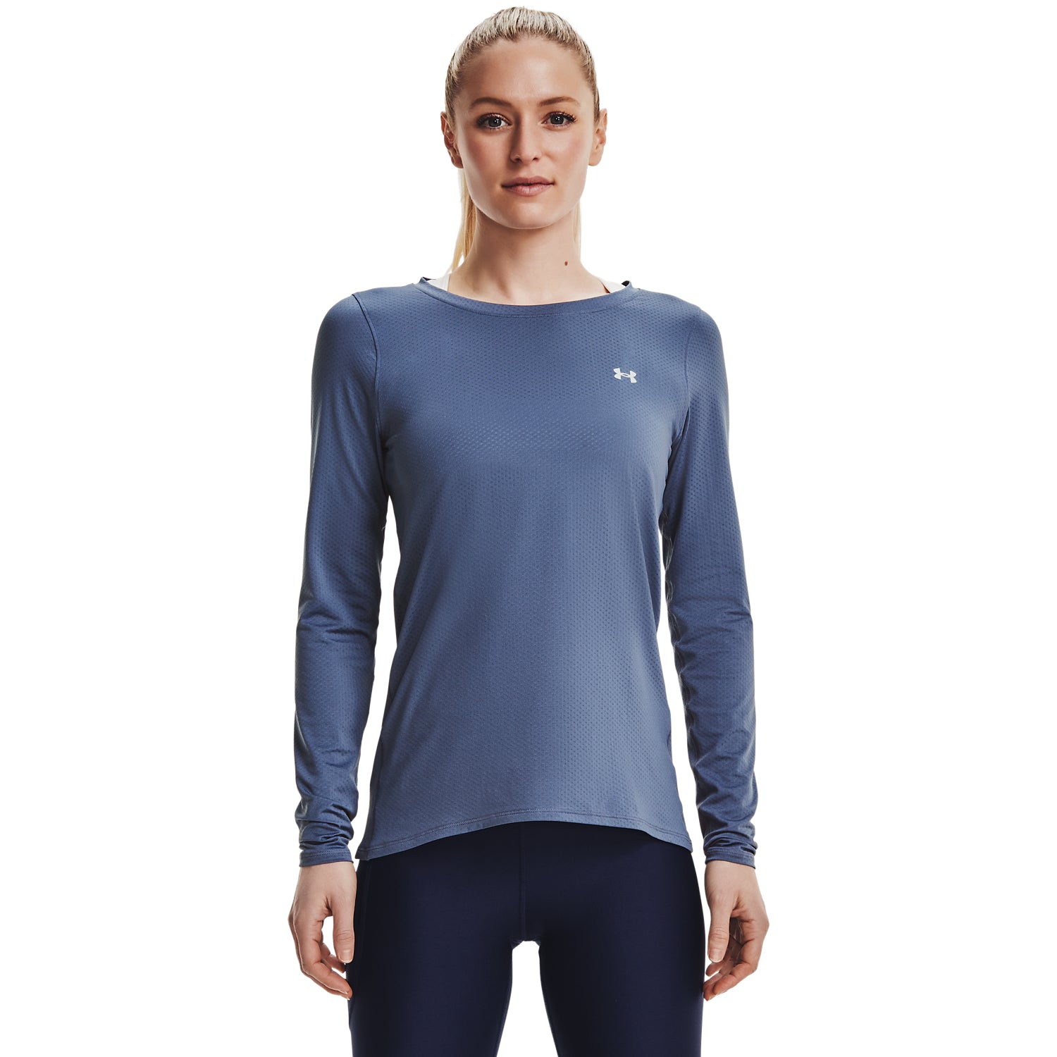 Polera manga larga HeatGear Armour para mujer