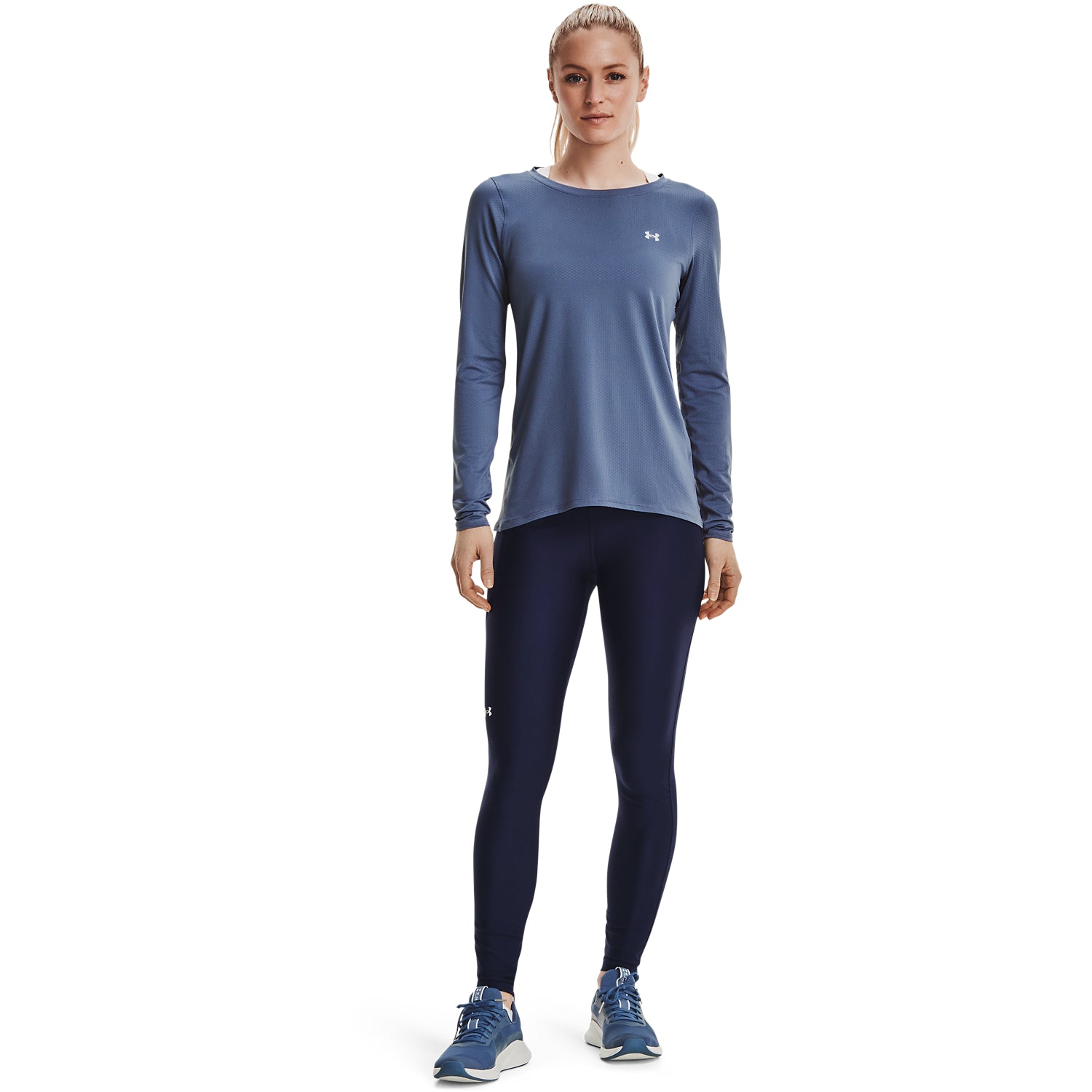 Polera manga larga HeatGear Armour para mujer