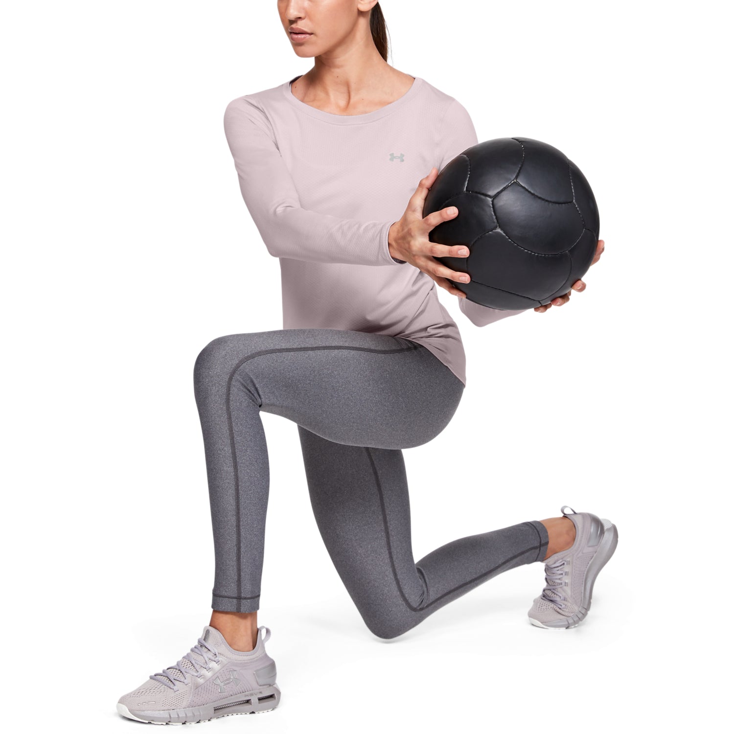 Polera manga larga HeatGear Armour para mujer