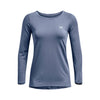 Polera manga larga HeatGear Armour para mujer