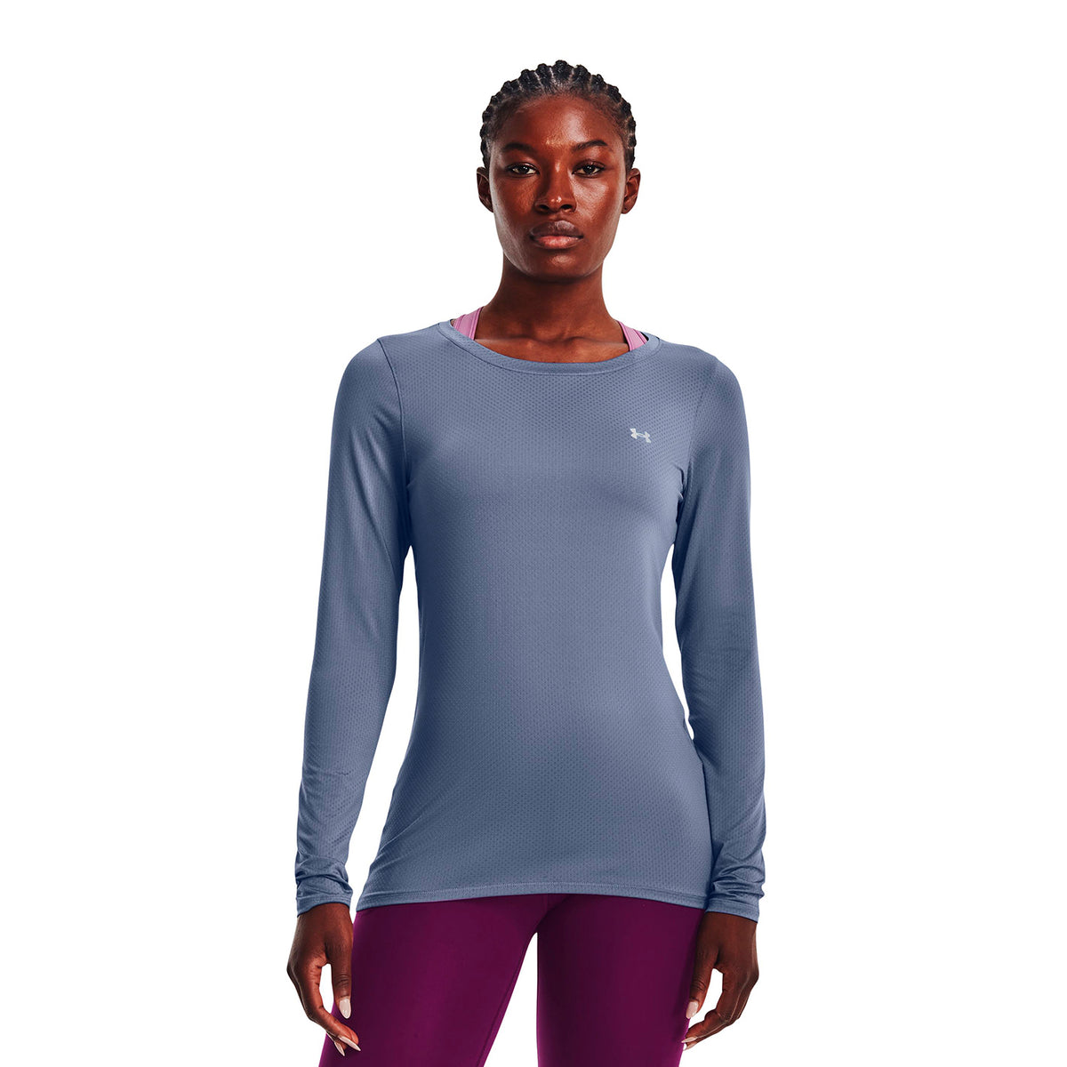 Polera manga larga HeatGear Armour para mujer