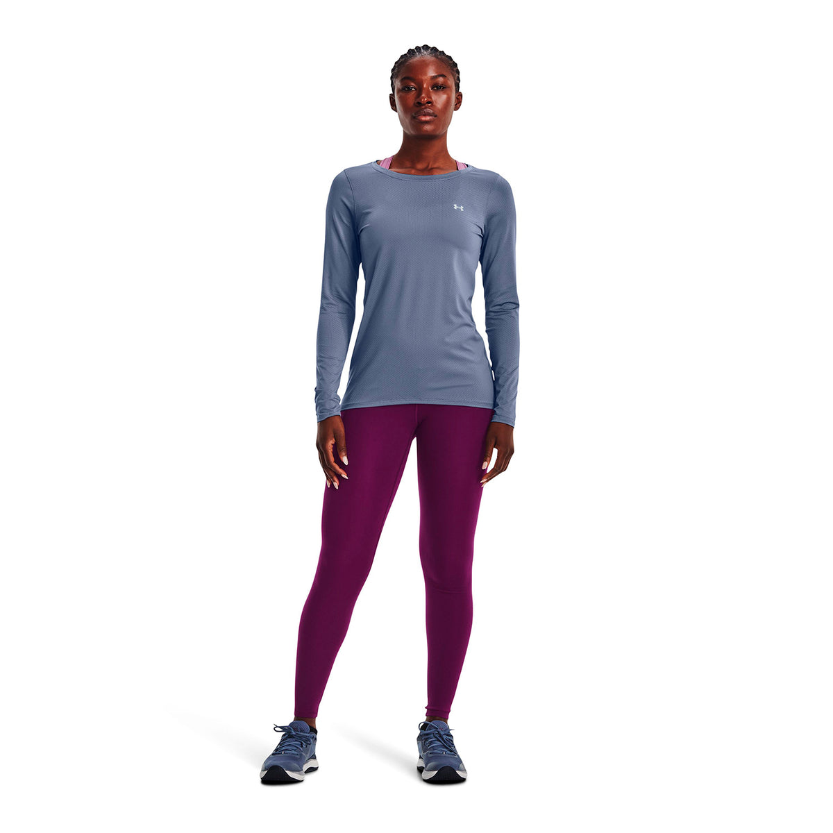 Polera manga larga HeatGear Armour para mujer