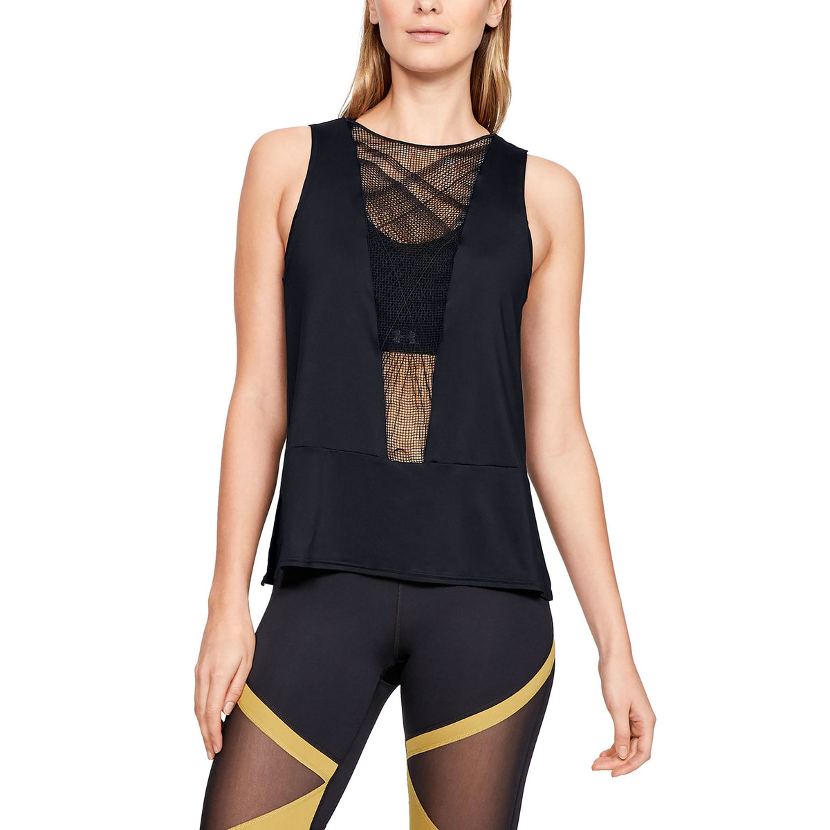 Polera sin mangas UA Misty Embroidery para mujer