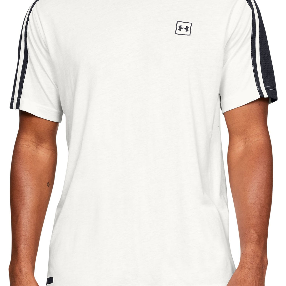 Polera manga corta con rayas UA Unstoppable para hombre