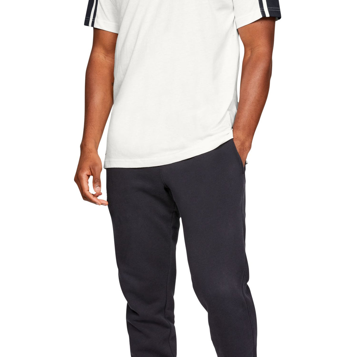 Polera manga corta con rayas UA Unstoppable para hombre