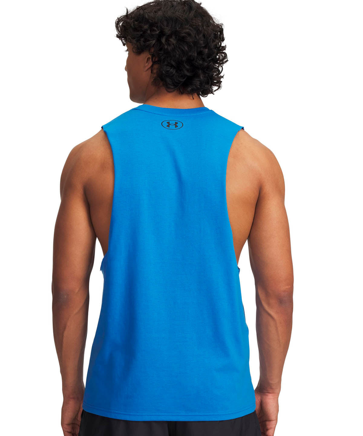 Polera manga corta Lifestyle para Hombre Left Chest Cut Off Azul Under Armour
