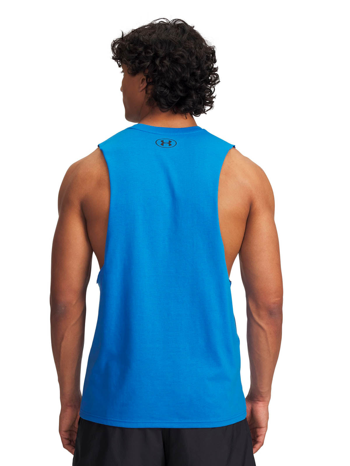 Polera manga corta Lifestyle para Hombre Left Chest Cut Off Azul Under Armour