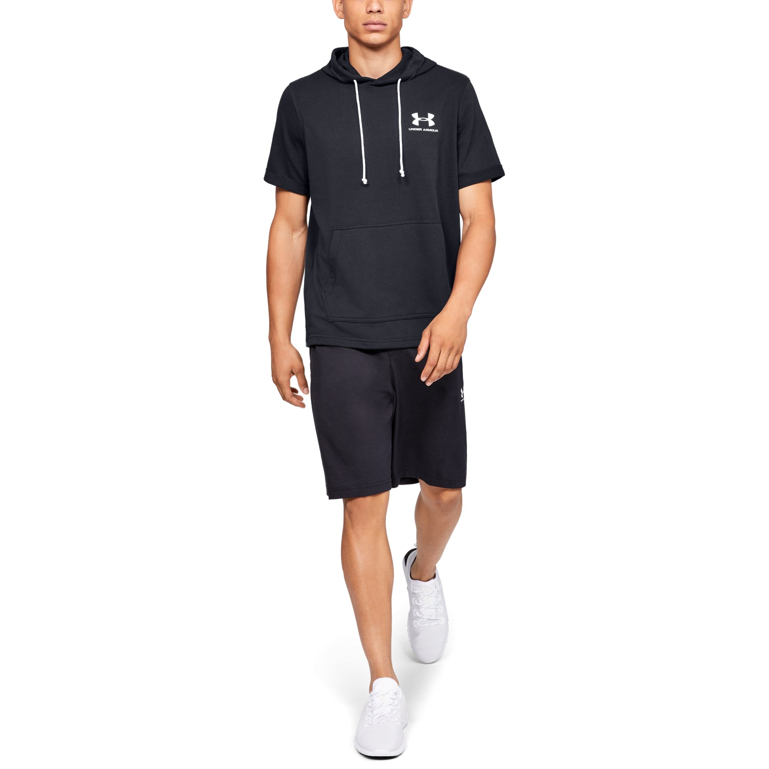 Polerón con gorro manga corta UA Sportstyle Terry para hombre