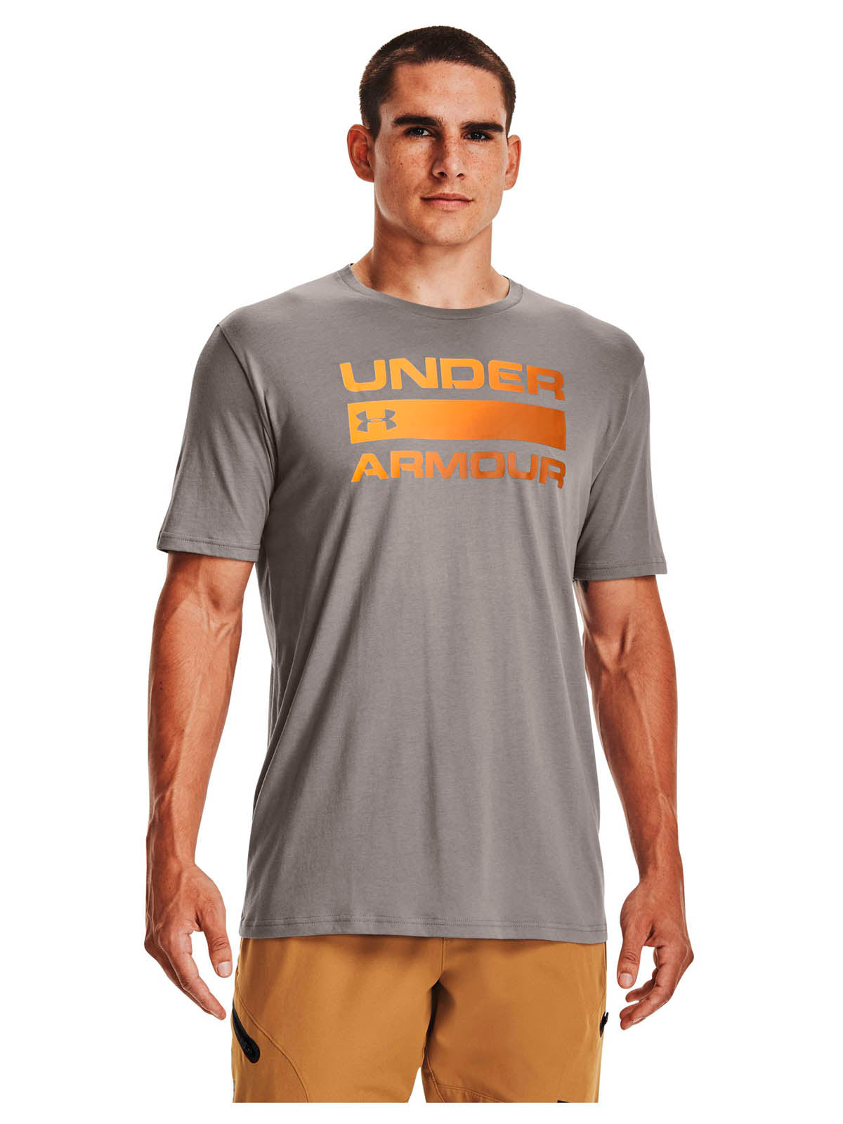 Polera Manga Corta UA Team Issue Wordmark para Hombre