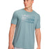 Polera manga corta de entrenamiento para hombre Team Issue Wordmark Verde Under Armour