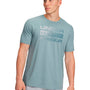 Polera manga corta de entrenamiento para hombre Team Issue Wordmark Verde Under Armour