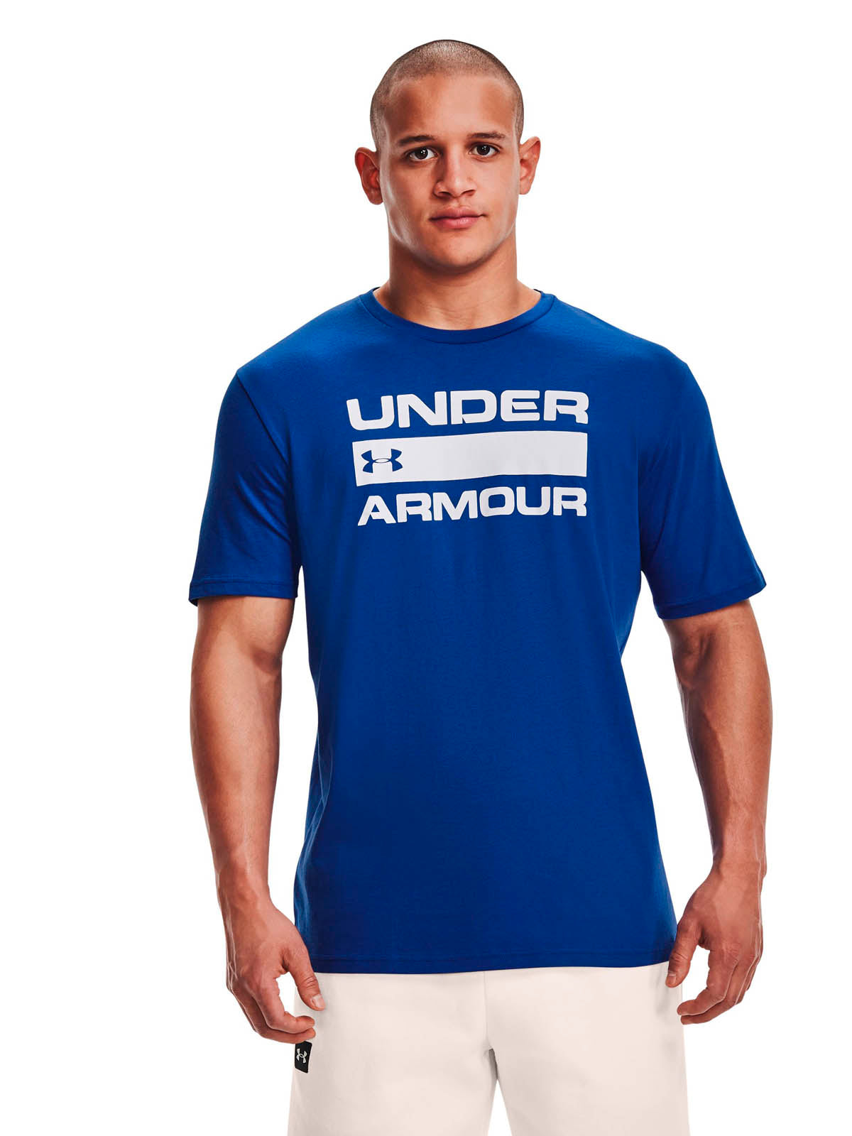 Polera Manga Corta UA Team Issue Wordmark para Hombre