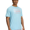 Polera manga corta Under Armour team issue wordmark azul para hombre